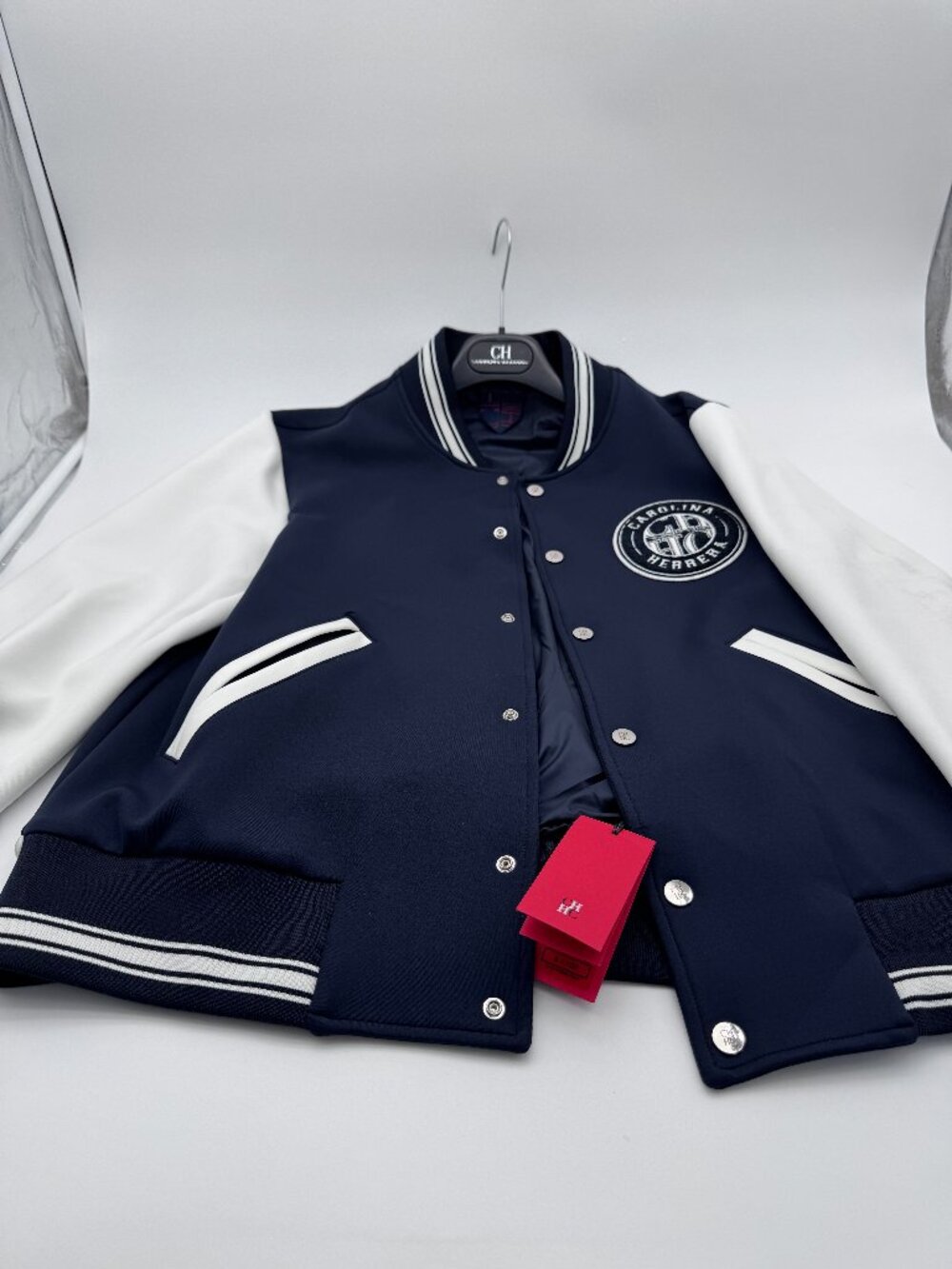 CH Carolina Herrera Varsity Bomber Jacket NWT $1,100 Size M
